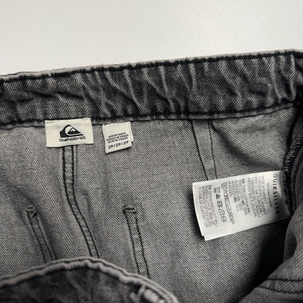 Quiksilver Baggy Jeans Mens 29 Gray Surf Skate - Picture 6 of 10